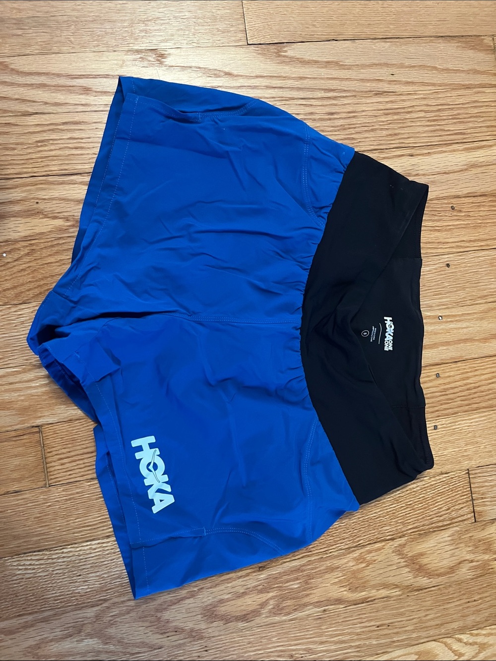 HOKA women’s Blue Athletic Swim/Running Shorts